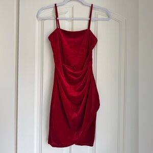 NWT Windsor Scarlet Draped Mini Dress